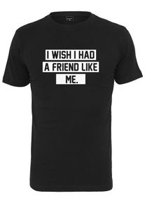 Mister Tee, Herren Tee 'Friend Like Me', Schwarz / Wei&szlig;