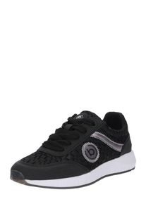 Bugatti, Damen Sneaker 'Pump', Schwarz / Weiß