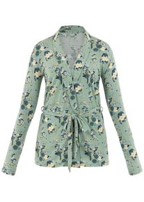 Palmers, Damen Cardigan 'Garden Nights', Hellgelb / Mint