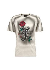 The Kooples Sport, Herren T-Shirt, Beige / Rot / Schwarz