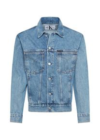 Calvin Klein Jeans, Herren Jacke 'OVERSIZED ICONIC OMEGA TRUCKER', Blue Denim