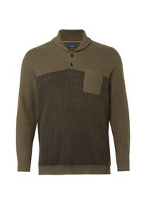 Tom Tailor, Herren Pullover, Khaki / Schwarz