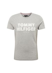 Tommy Hilfiger, Herren Shirt, Hellgrau / Weiß