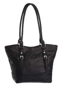 J. JAYZ, Damen Schultertasche mit Zierschlie&szlig;en, Schwarz