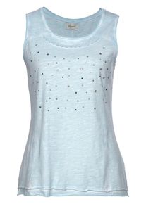 Boysen's BOYSEN'S, Damen Spitzentop, Hellblau