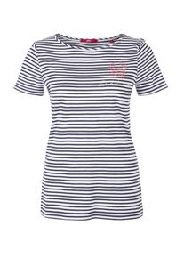 s.Oliver RED LABEL, Damen Ringelshirt, Navy / Wei&szlig;