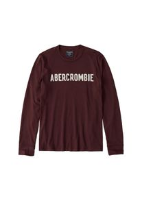 Abercrombie & Fitch Abercrombie & Fitch, Herren Shirt 'GLBL DTC LS TECH', Burgunder