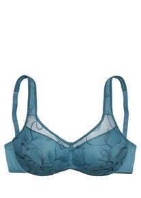 Petite Fleur, Damen Minimizer-BH (2 Stck.), Petrol / Weiß