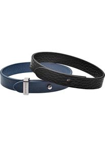 Emporio Armani, Herren Armband 'EGS2512040', Blau / Schwarz / Silber