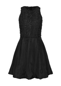 Apart, Damen Cocktailkleid mit Spitzeneins&auml;tzen, Schwarz