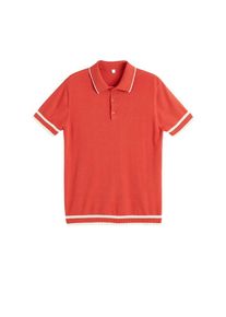 Mango Man, Herren Poloshirt 'Ecija', Rot / Weiß