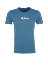s.Oliver RED LABEL, Herren T-Shirt 'AUTHENTIC', Himmelblau