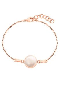 JOOP!, Damen Armband '2023459', Rosegold / Perlweiß