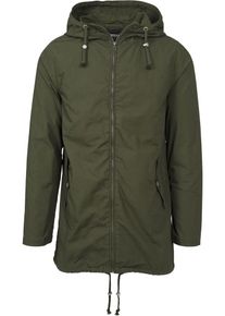 Urban Classics, Herren &Uuml;bergangsjacke 'Light Cotton Parka', Oliv