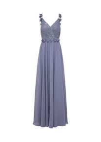 Laona, Damen Kleid 'Abendkleid mit Spitzentop', Violettblau