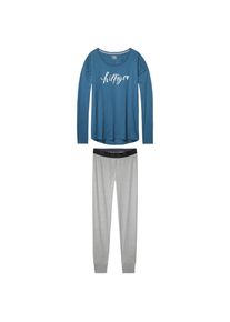 Tommy Hilfiger, Damen Schlafanzug, Taubenblau / Grau