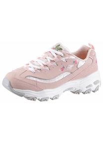 Skechers, Damen Schnürschuh »D ́Lites Bright Blossoms«, Rosé