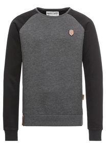 Naketano, Herren Pullover 'Jordan Rules', Anthrazit / Schwarz