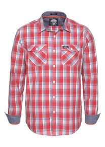 Superdry, Herren Hemd, Blau / Rot / Wei&szlig;