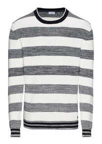 Esprit, Herren Pullover 'F blockstrip cn', Grau / Offwhite