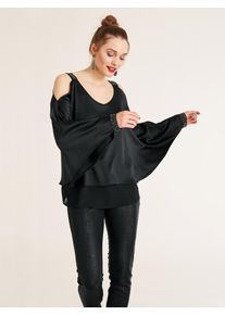 Heine, Damen Bluse, Schwarz