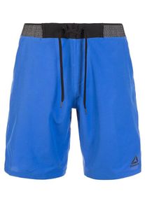 Reebok, Herren Funktionsshorts 'Epic Knit Waist', Blau / Schwarz