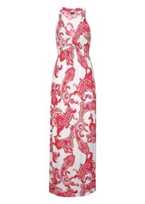 Lascana, Damen Maxikleid, Rot / Wei&szlig;