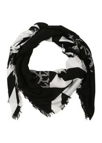 Calvin Klein, Damen Tuch 'QUILT FOULARD SCARF', Schwarz / Weiß