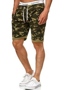 INDICODE JEANS, Herren Shorts 'Aldrich', Oliv
