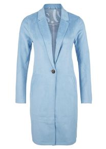 s.Oliver RED LABEL, Damen Leichter Velour-Mantel, Hellblau