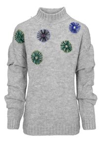 Heine, Damen Pullover, Blau / Indigo / Graumeliert / Grün