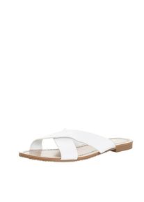 Dune LONDON, Damen Pantolette 'LOUIZA', Wei&szlig;