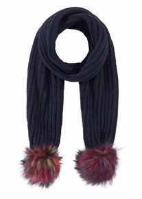 J. JAYZ, Damen Strickschal, Ultramarinblau / Dunkelpink