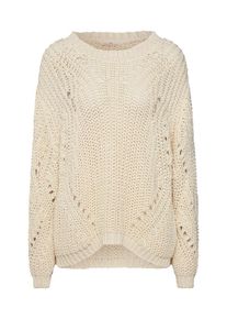 Basic Apparel, Damen Pullover 'Pico O-Neck', Weiß