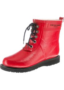 Ilse Jacobsen, Damen Gummistiefel, Hellrot / Schwarz