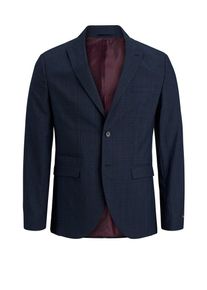Jack & Jones JACK & JONES, Herren Blazer, Navy / Weinrot / Schwarz