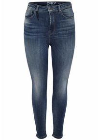 Only, Damen Posh hw Ankle Skinny Fit Jeans, Blue Denim