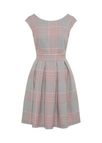 Closet London, Damen Minikleid, Grau / Rot