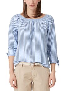s.Oliver RED LABEL, Damen Bluse, Himmelblau / Weiß