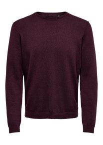 Only & Sons Only & Sons, Herren Pullover, Bordeaux