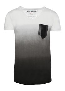 Trueprodigy, Herren T-Shirt 'What Happens', Grau / Schwarz / Weiß