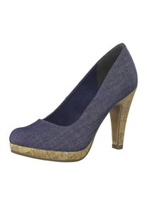 Marco Tozzi, Damen Pumps, Blau / Apricot / Wei&szlig;
