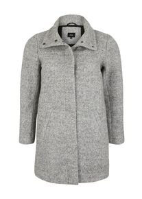 ZIZZI, Damen Mantel 'Coat, LS', Hellgrau