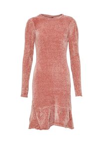 Y.A.S, Damen Strickkleid Samtoptik 'YASCHERRY', Ros&eacute;