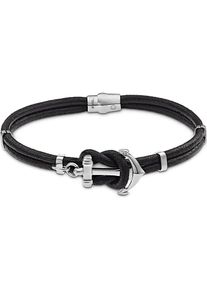 C-Collection, Herren Armband 'FA1741-974', Schwarz / Silber