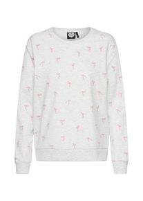 Catwalk Junkie, Damen Pullover 'PINK LADIES', Hellgrau