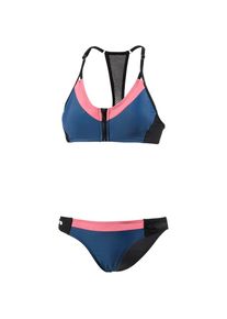 Maui Wowie, Damen Bikini, Blau / Hellpink / Schwarz
