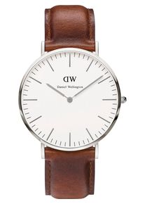 Daniel Wellington, Herren Uhr 'St. Mawes DW00100009', Braun / Silber / Weiß