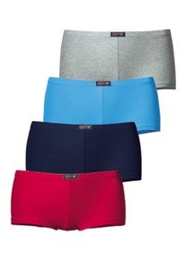 H.I.S. H.I.S, Damen Panty (4 Stck.), Marine / Himmelblau / Graumeliert / Rot
