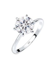 Elli, Damen Ring, Silber / Wei&szlig;